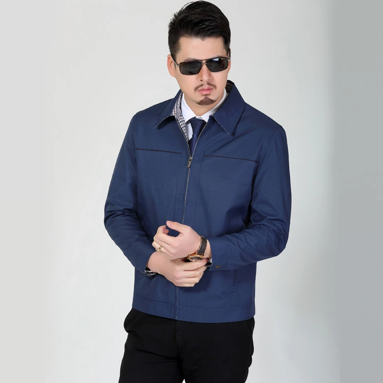 Think of the new factory outlets in Lisheng men's jacket coat lapel jacket in elderly male men's clothing wholesale