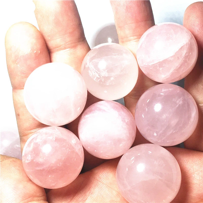 Natural Pink Crystal Ball