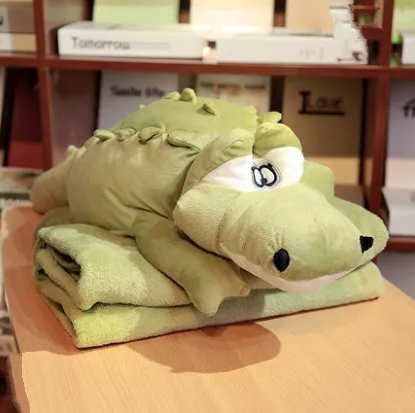 Cute pillow quilt dual-use siesta pillow car office multi-function pillow cushion men and women folding blanket