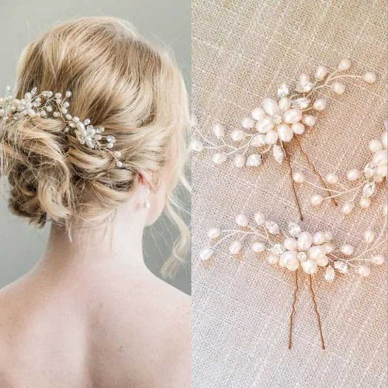 Golden silver bridal pearl tiara