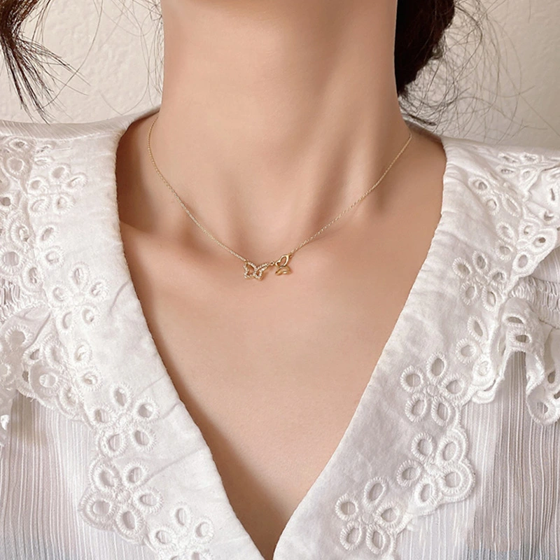 Temperament, light luxury, niche design sense clavicle chain