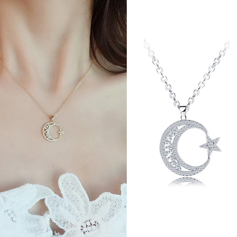 Star Moon Clavicle Chain
