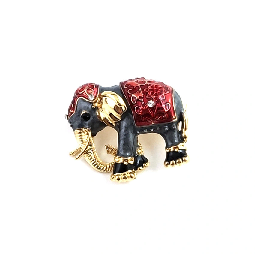 Oil Drop Retro Enamel Color Elephant Mini