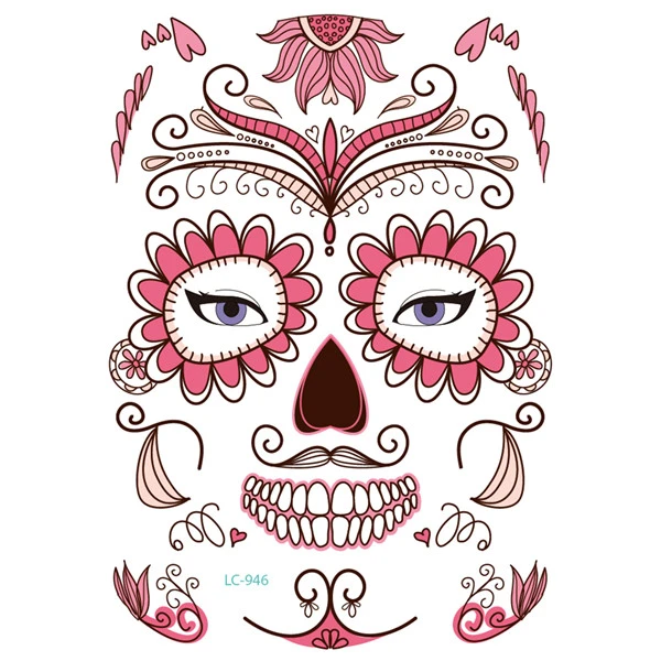 Halloween face sticker tattoo sticker