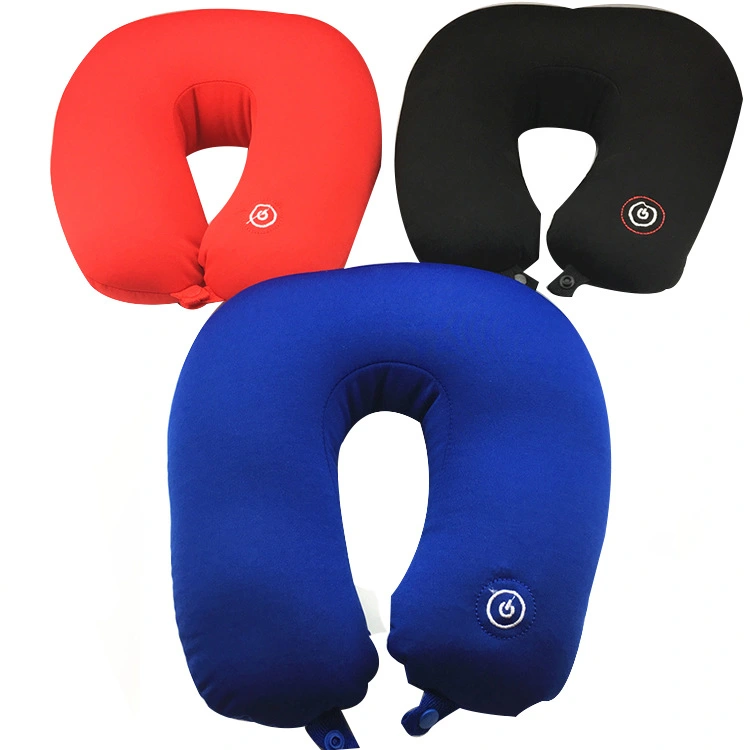 U-shaped environmental particle neck massage pillow