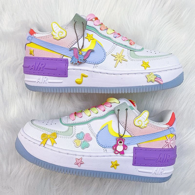 CMFY macaron cute girl angel wings star cloth sticker