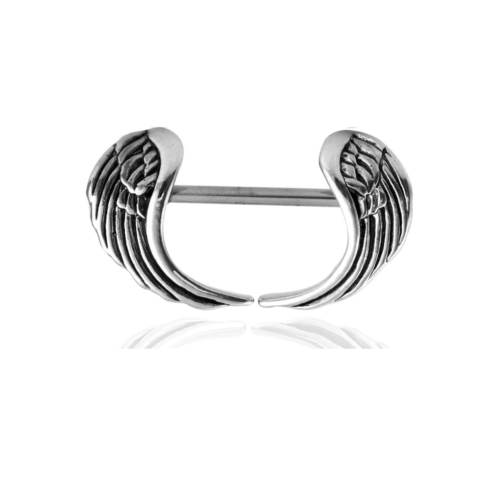 Stainless Steel Breast Ring Fashionable Breast Ring Wing Breast Nail