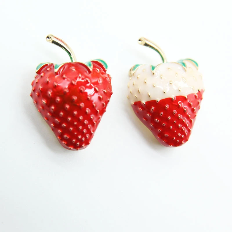 Enamel oil alloy fruit brooch