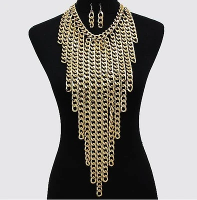 Atmospheric mixed color PUNK body chain