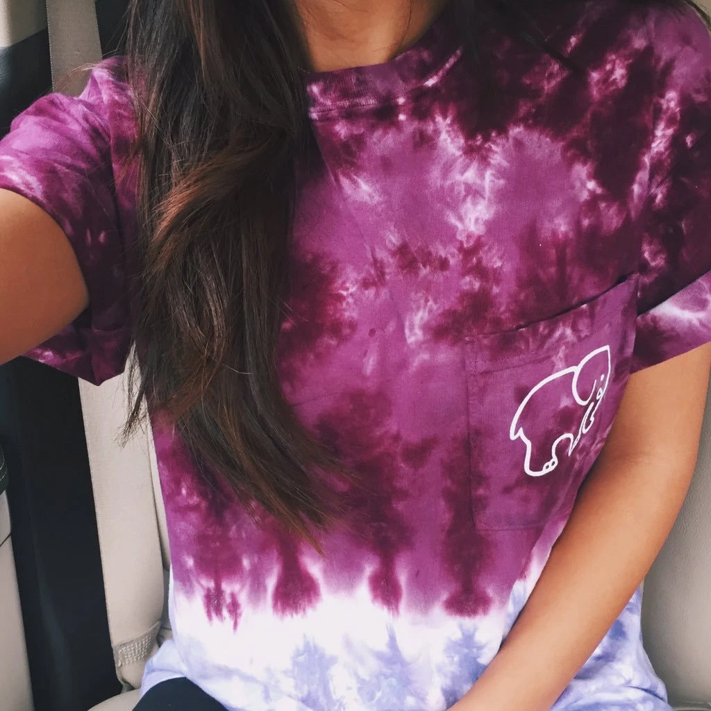 Women's elephant printed colorful T-shirt