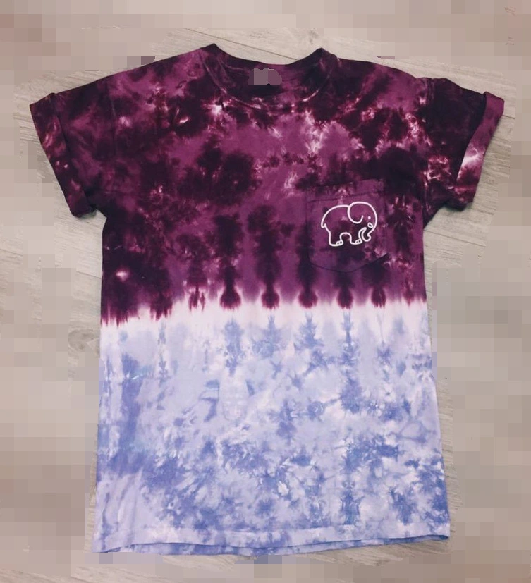 Women's elephant printed colorful T-shirt