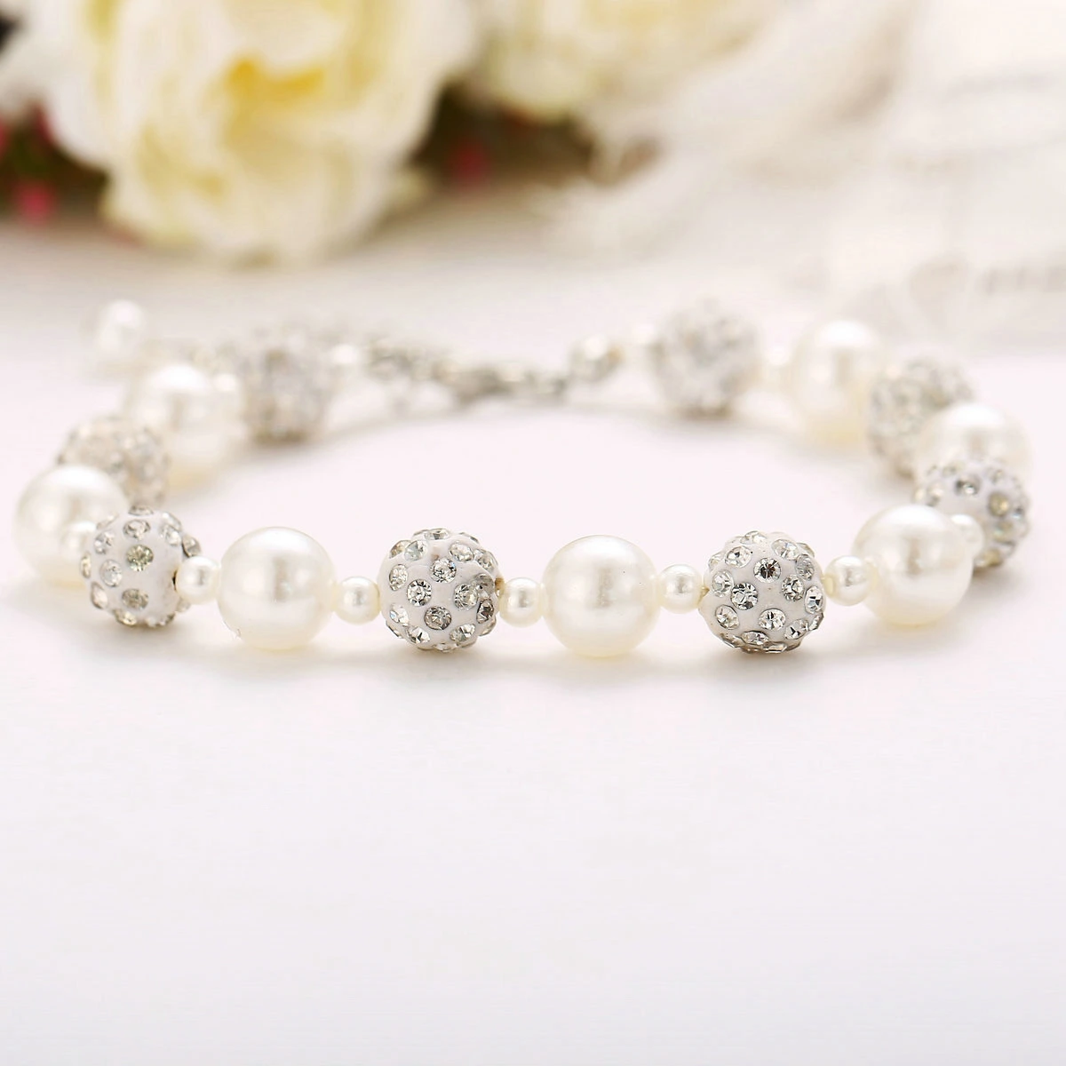 Creative Retro Simple Classic Full Diamond Shambhala Diamond Bead Bracelet