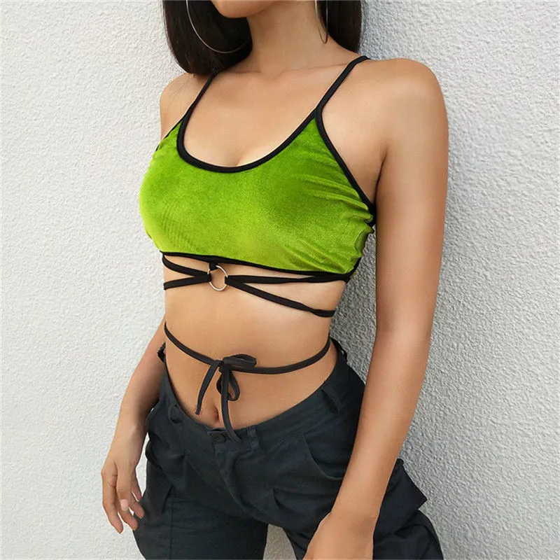 Women's solid color wild small vest