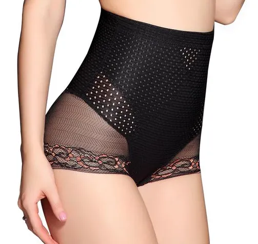 Net yarn breathable waist hip pants