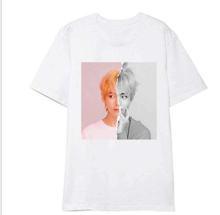 Bulletproof Youth League regular three series LOVE YOURSELF knot Answer the same paragraph short-sleeved T-shirt loose