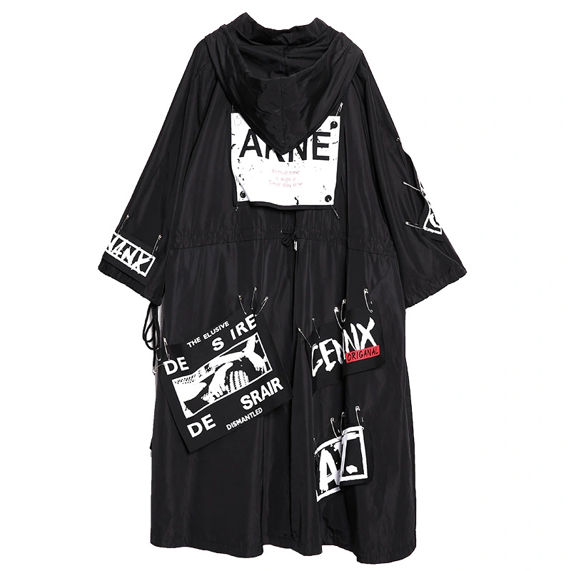 Pin the alphabet ribbon coat