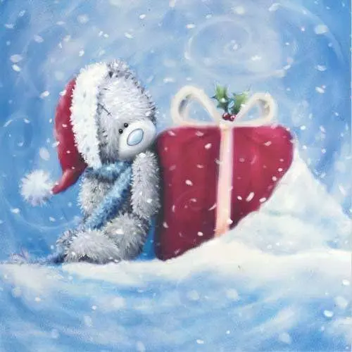 Christmas Special 5D Diamond Painting - Teddy For Christmas