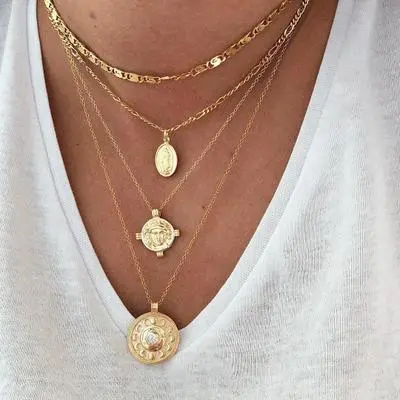 Multi-layer women's necklace street