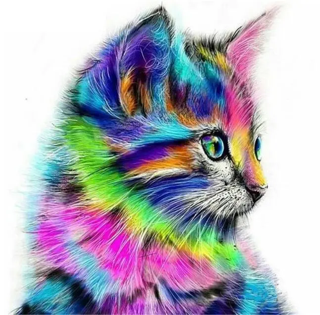 Living Room Bedroom Decoration Cat Animal Cross Stitch Diamond Painting