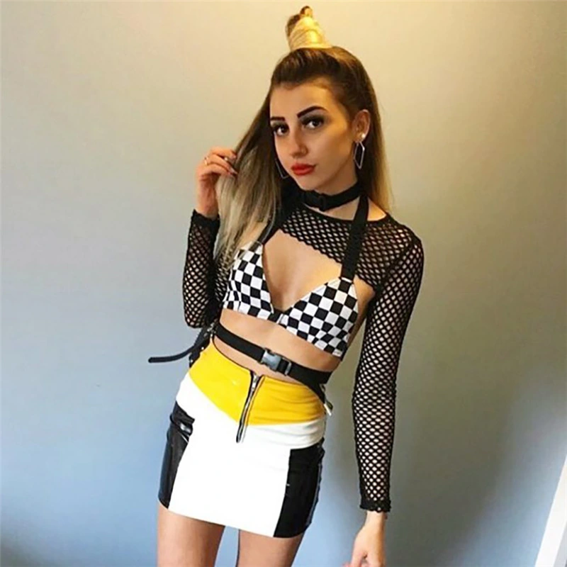 Ladies slinged umbilical straps sexy t-shirt vest