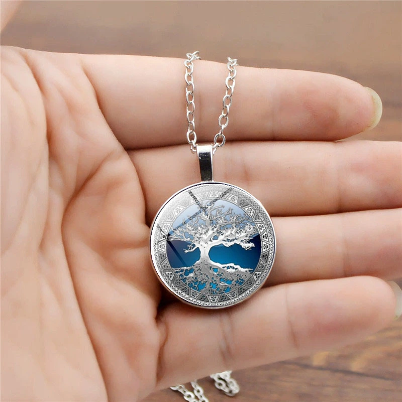 Celtic Tree Time Gem Necklace