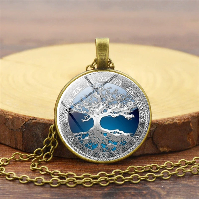 Celtic Tree Time Gem Necklace