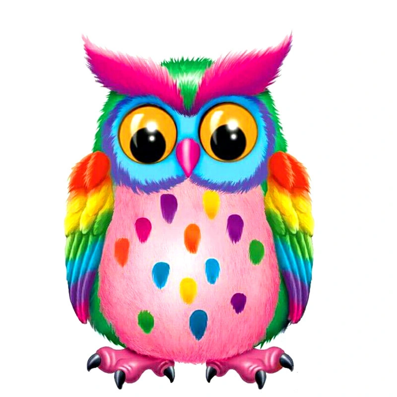 Diamond Painting 5D  Full Diamond Embroidery Colorful Owl