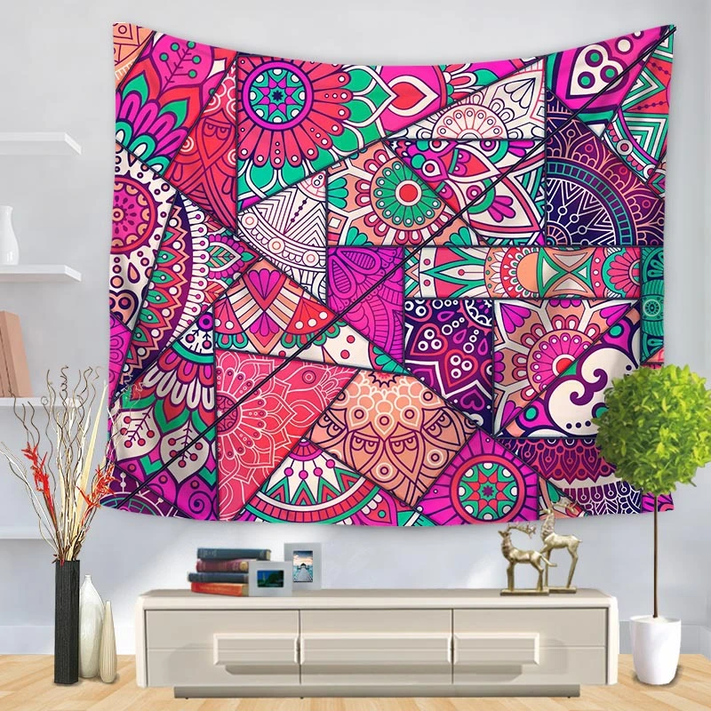 Geometric texture hanging cloth