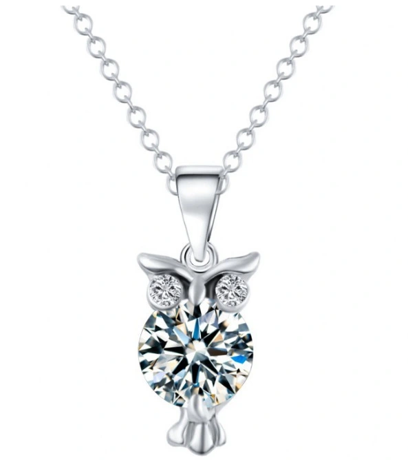 Zircon Owl Pendant Female