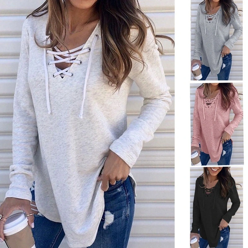 V-neck strapped loose top