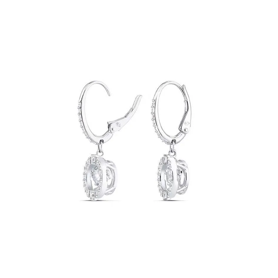 Shining Heart Charm Female Earrings Beating Heart Earrings