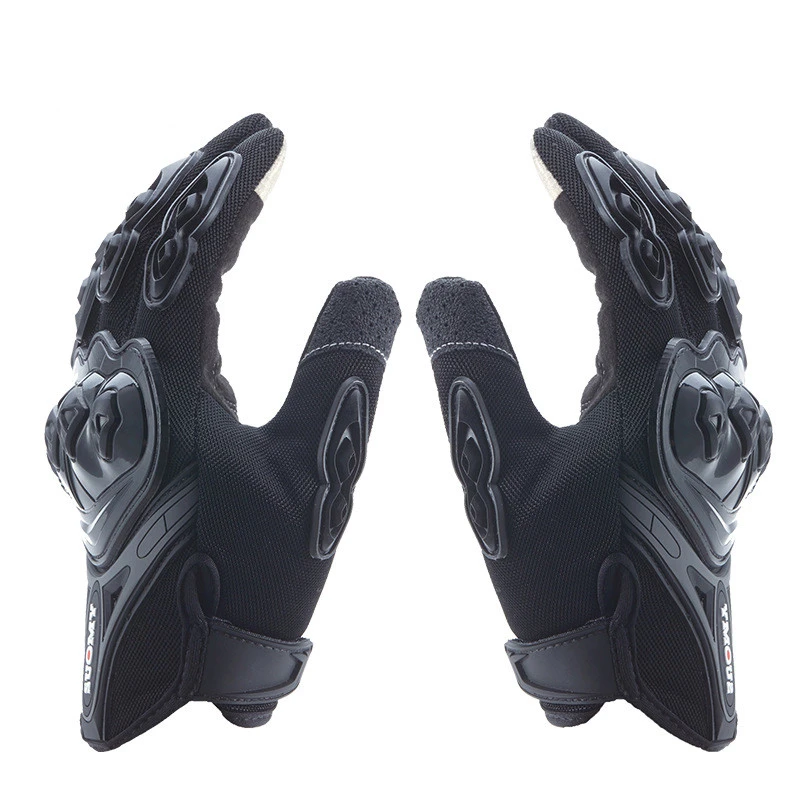 Touch screen knight drop resistant full finger gloves