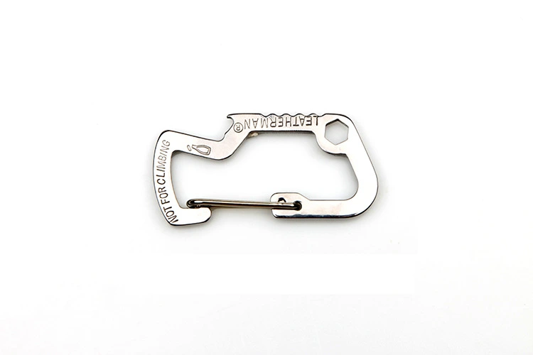 EDC Multifunctional D-shaped Buckle Stainless Steel Carabiner Bottle Opener