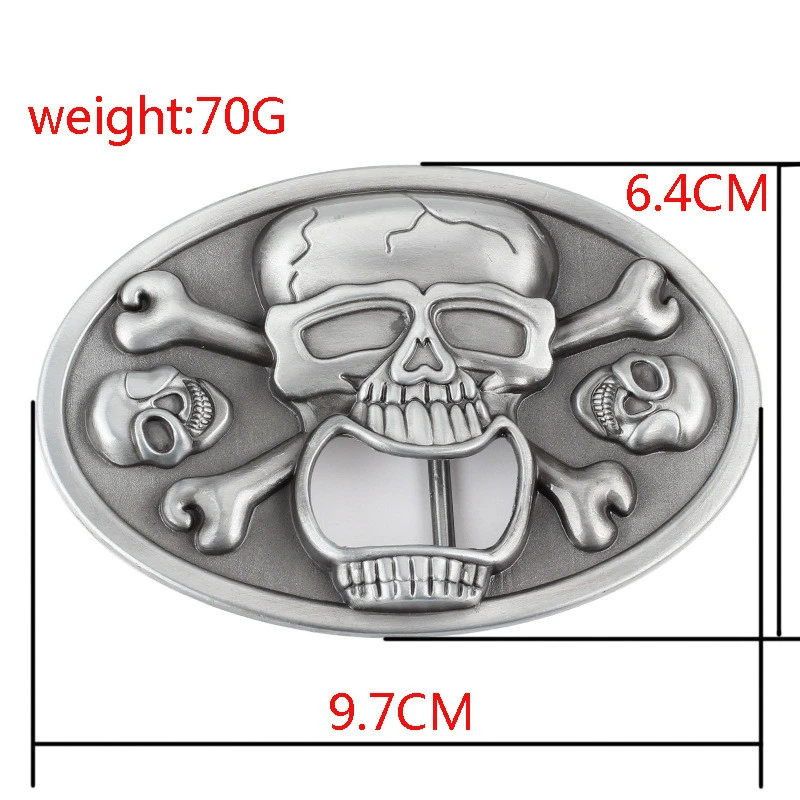 Open Mouth Skull Belt Buckle Ghost Head Smooth Buckle