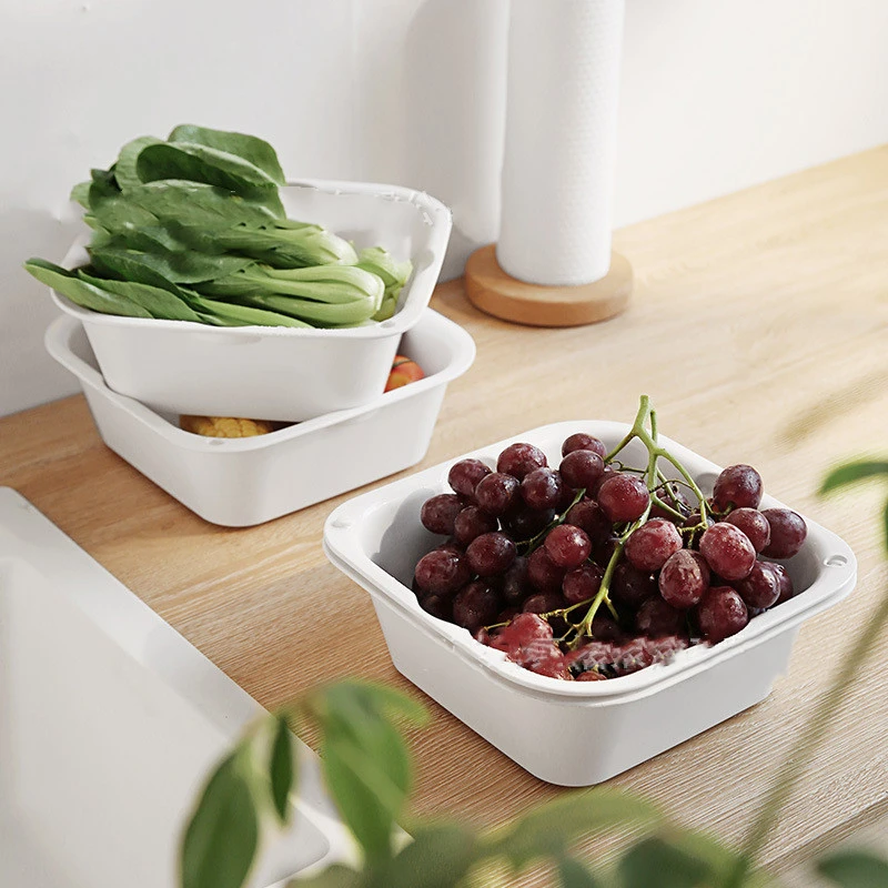 Kitchen household fruit tray filter storage fruit and vegetable basket