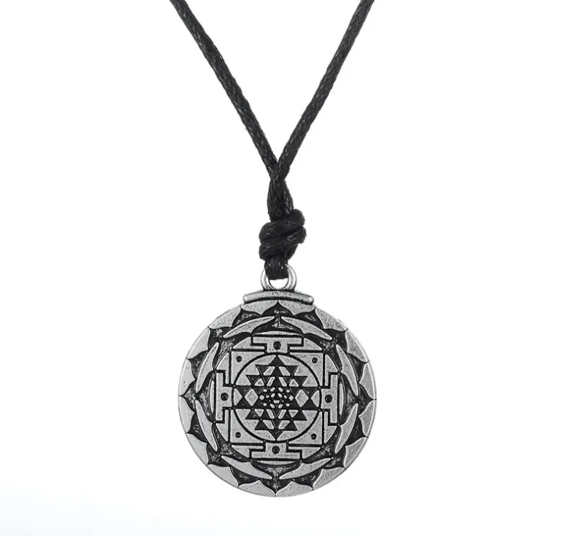 Solomon Seal Double-sided Six-Star Necklace