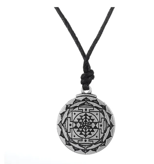 Solomon Seal Double-sided Six-Star Necklace