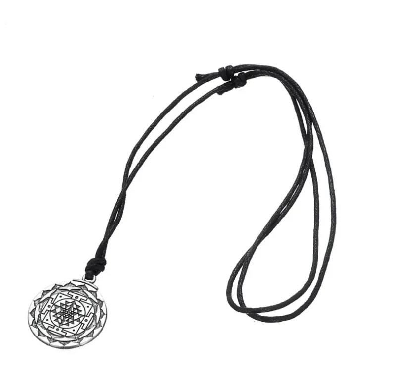 Solomon Seal Double-sided Six-Star Necklace