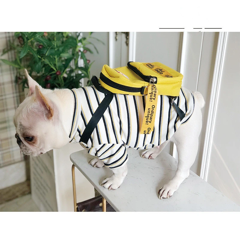 Dog clothes black strap