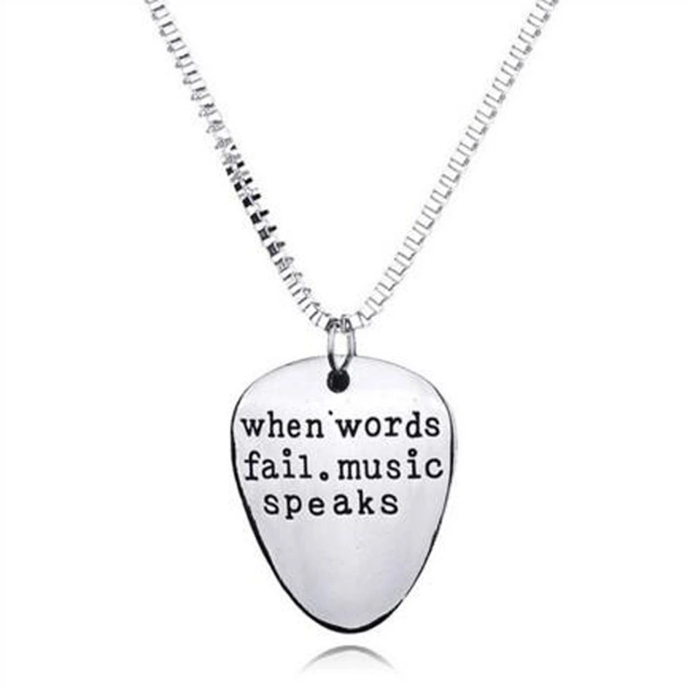 When words fail music speaks Necklace