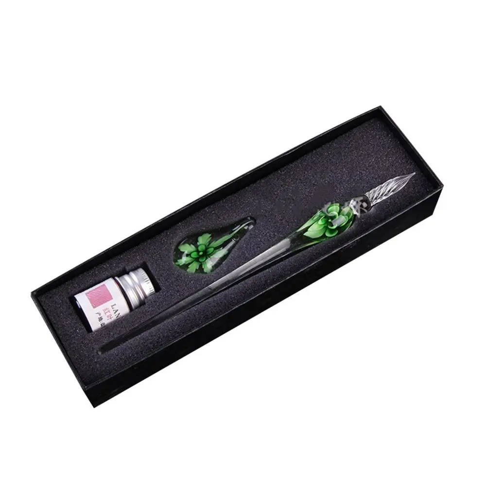 Glass Pen Inlaid Signature Pen Creative Color