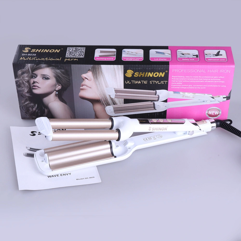 Egg roll 3 tube curling iron