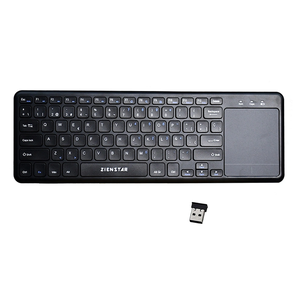Portable lightweight wireless touch keyboard