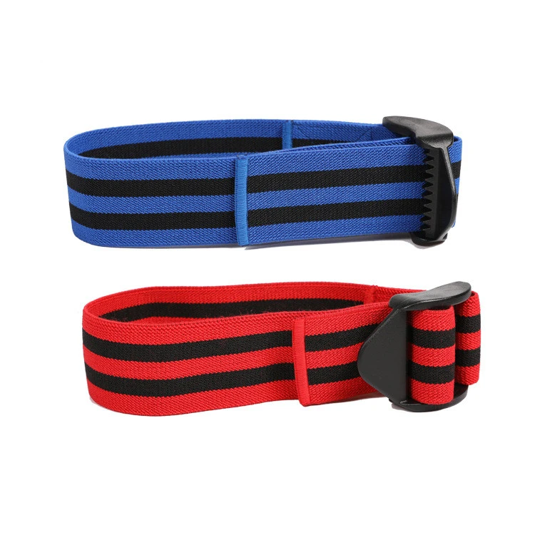 BFR blood flow blocking training strap tied