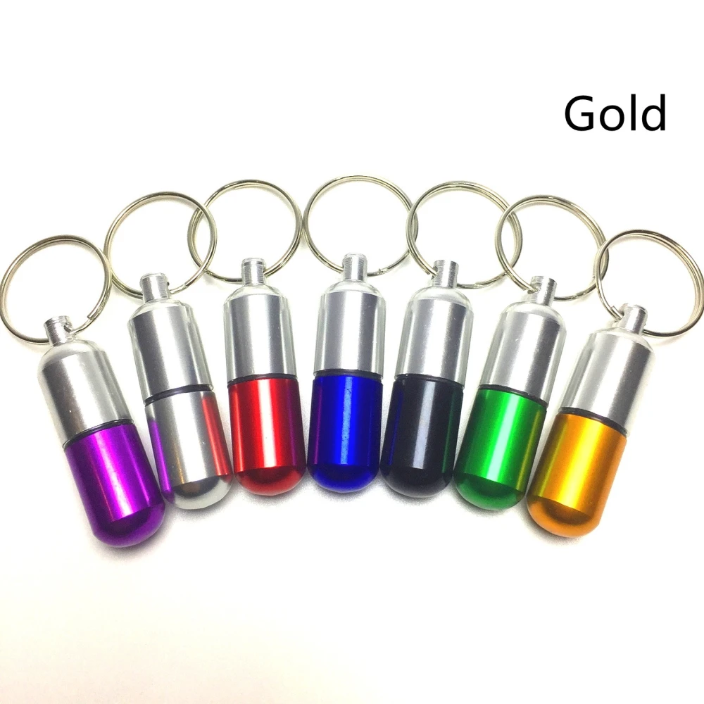 Outdoor Portable Aluminum Alloy Capsule Key  Chain