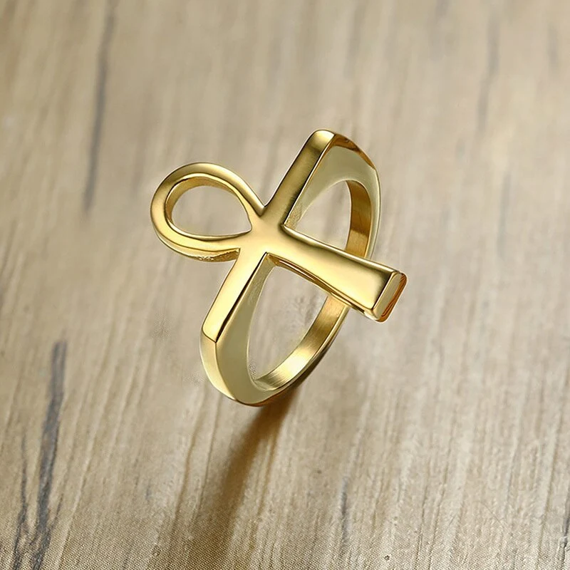 Stainless Steel Anka Gold Ring