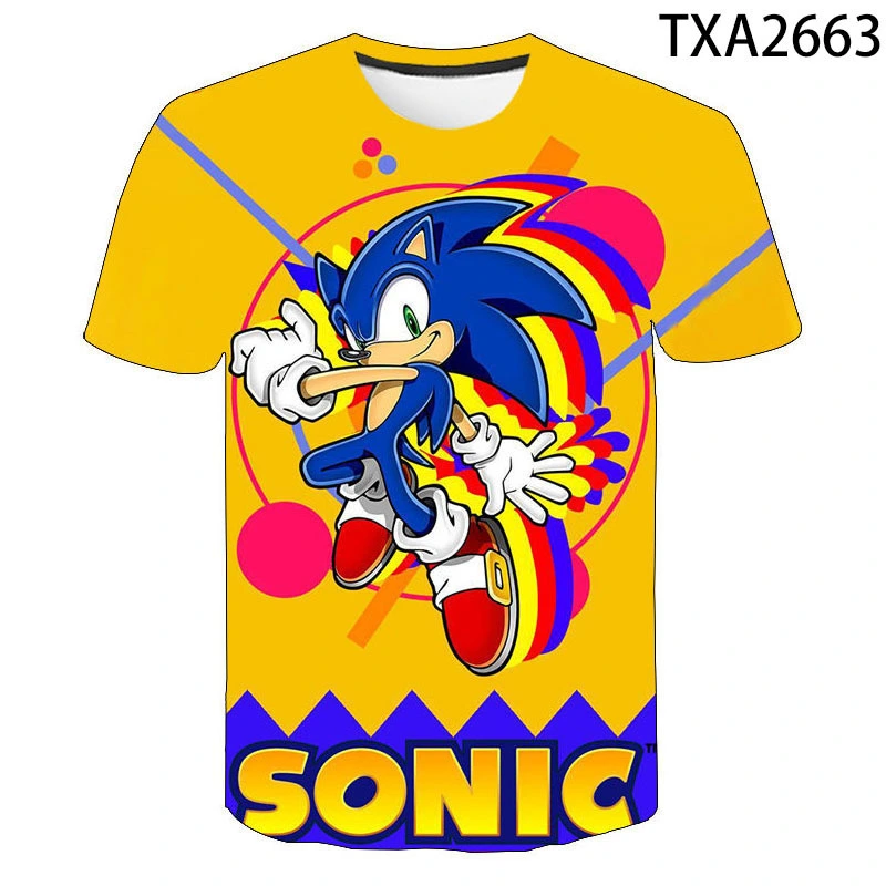Sonic the Hedgehog print short sleeve