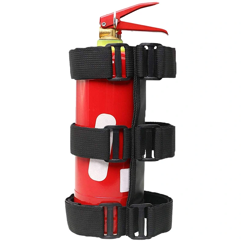 Fire extinguisher strap