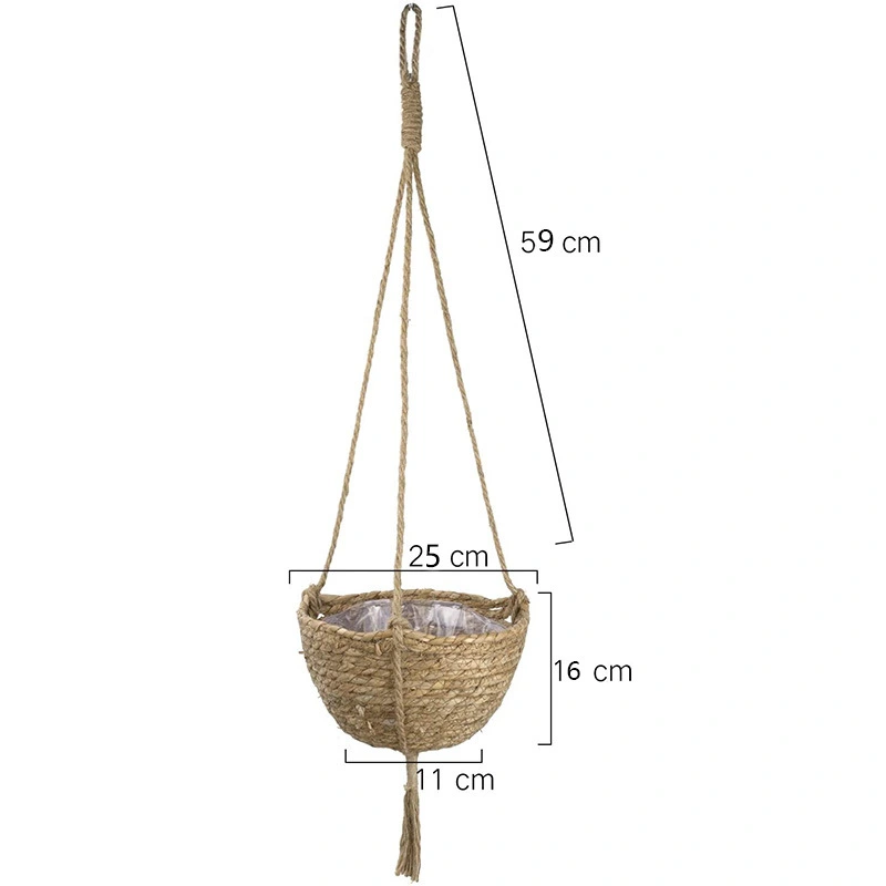 Storage Basket Wall-mounted Hand-woven Flower Device