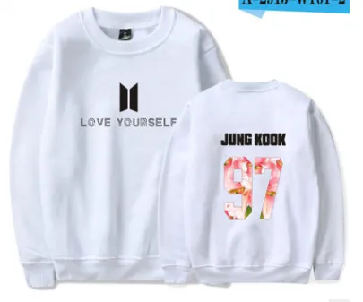 LUCKYFRIDAYF  Amour Vous-Même Capless Femmes Hoodies Sweat Bangtan Hip Hop Sweat Femmes Hoodies Femelle Kpop Vêtements